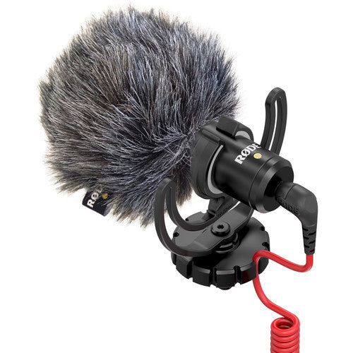 RODE VideoMicro Compact On-Camera Microphone with Deluxe Furry Windshield - Cam Caddie - The Original Universal Stabilizing Camera Handle