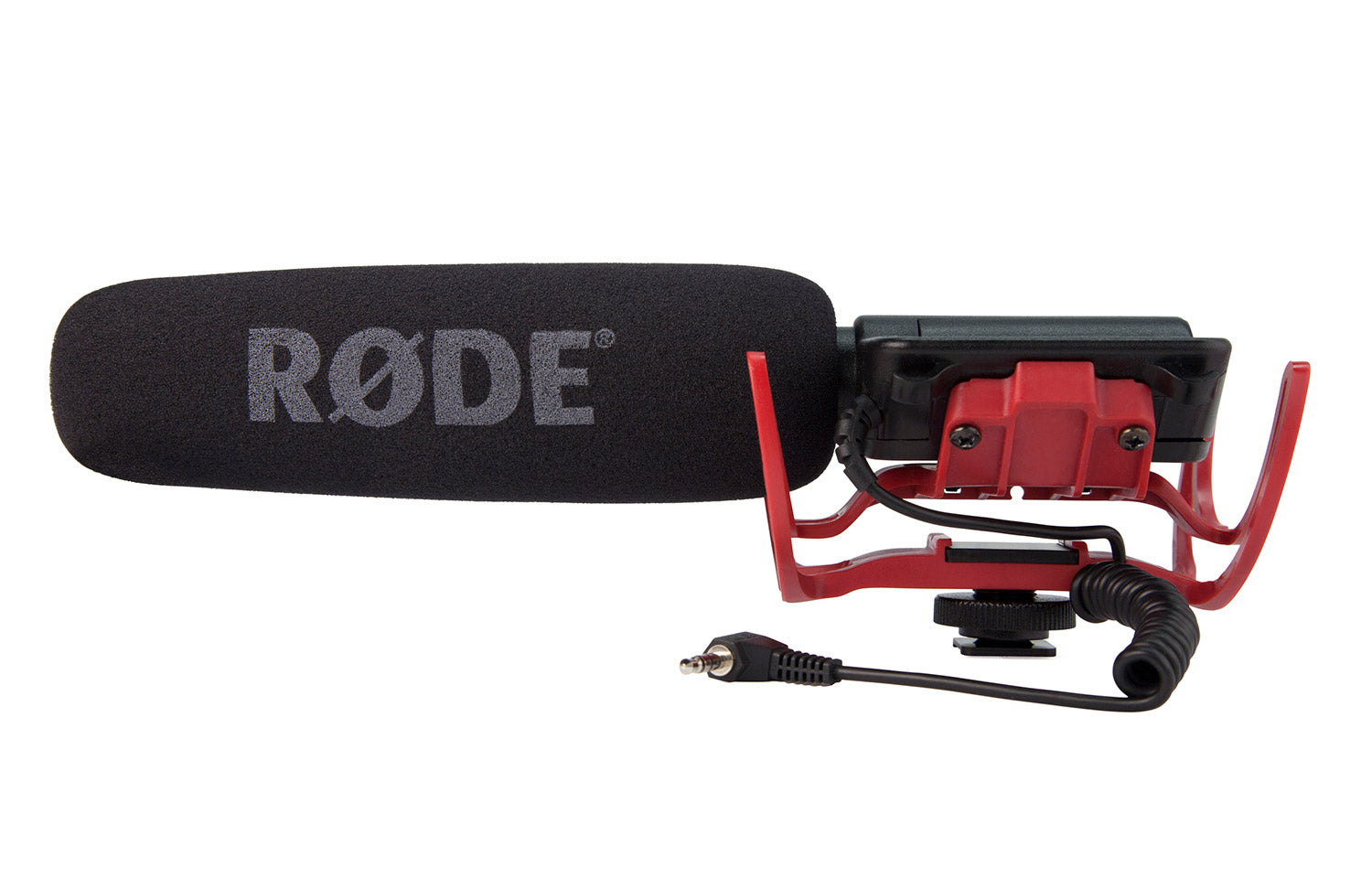 RODE VideoMic-R Shotgun Microphone with Rycote Lyre Mount - Cam Caddie - The Original Universal Stabilizing Camera Handle