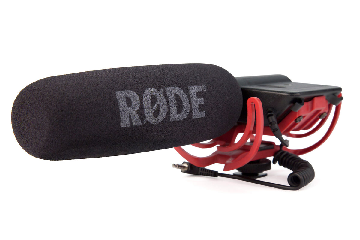 RODE VideoMic-R Shotgun Microphone with Rycote Lyre Mount - Cam Caddie - The Original Universal Stabilizing Camera Handle