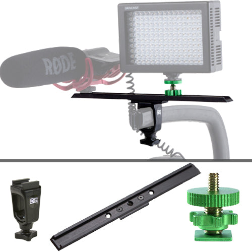 Cam Caddie 3 Piece Camera Stabilizer Accessory Kit - Includes: Accessory Shoe, 10" Wing and 1/4"-20 Flashner Mount - CamCaddie.com
