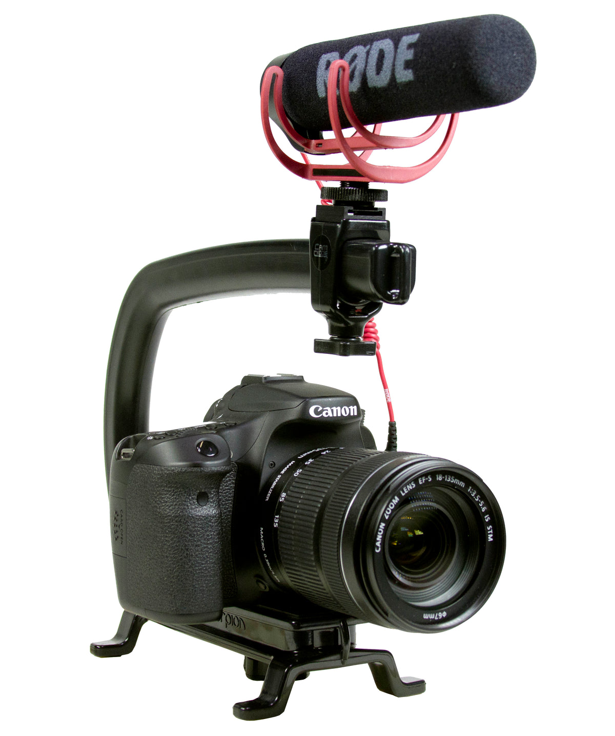 Cam Caddie Scorpion EX Starter Kit + RODE VideoMic GO Camera Stabilizer Bundle - Cam Caddie - The Original Universal Stabilizing Camera Handle