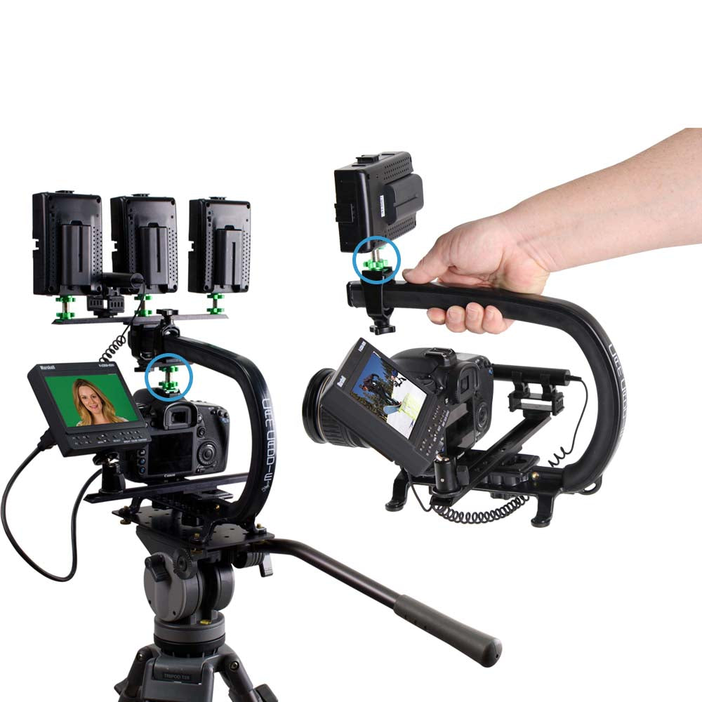 Cam Caddie D-Flashner Dual Sided Cold Shoe Flash Adapter - Cam Caddie - The Original Universal Stabilizing Camera Handle