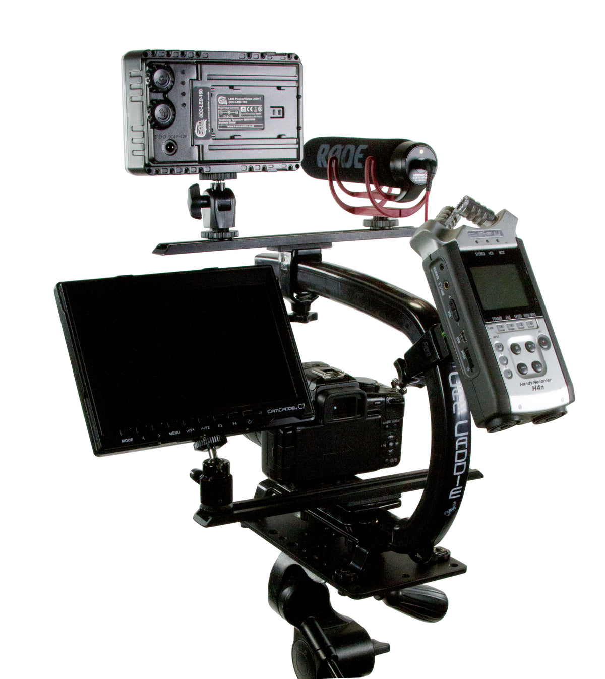 Cam Caddie Scorpion EX + RODE VideoMic GO Microphone Camera Stabilizer Bundle - Cam Caddie - The Original Universal Stabilizing Camera Handle