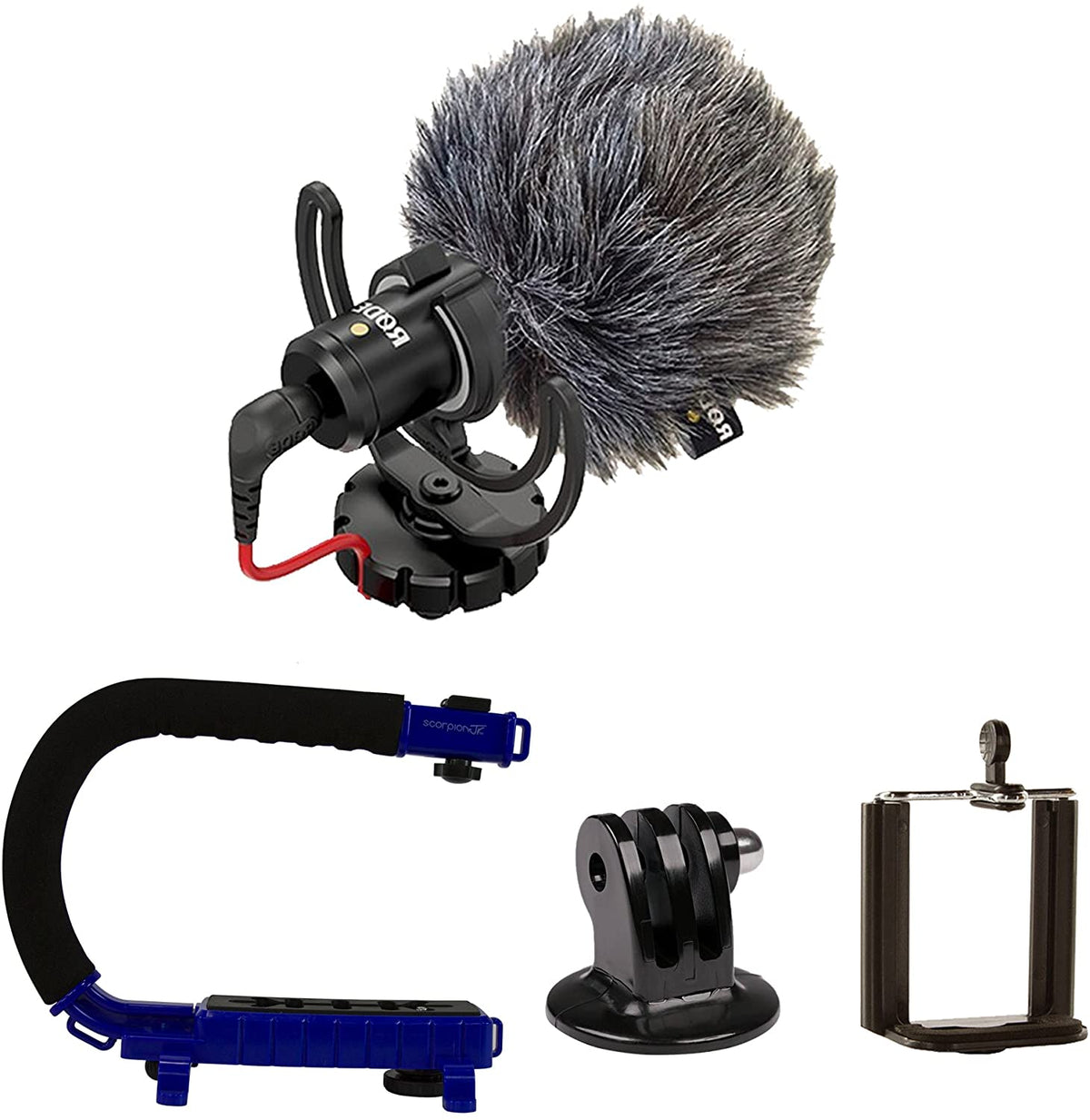 Cam Caddie Scorpion JR + RODE VideoMicro Camera Stabilizer/Microphone Bundle - Cam Caddie - The Original Universal Stabilizing Camera Handle
