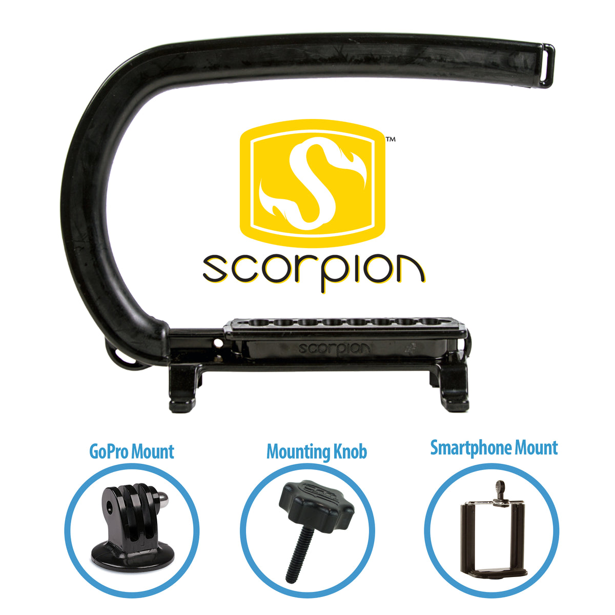 Cam Caddie Scorpion - The Original Universal Stabilizing Skateboard Camera Handle - Cam Caddie - The Original Universal Stabilizing Camera Handle