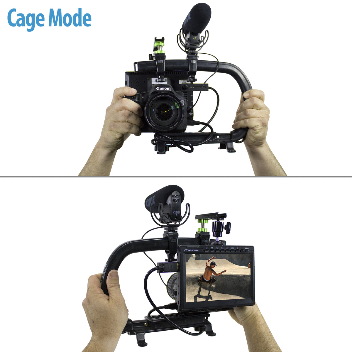 Cam Caddie Scorpion MAX Edition Universal Stabilzing Camera Handle - Includes 2 Accessory Shoes - Cam Caddie - The Original Universal Stabilizing Camera Handle