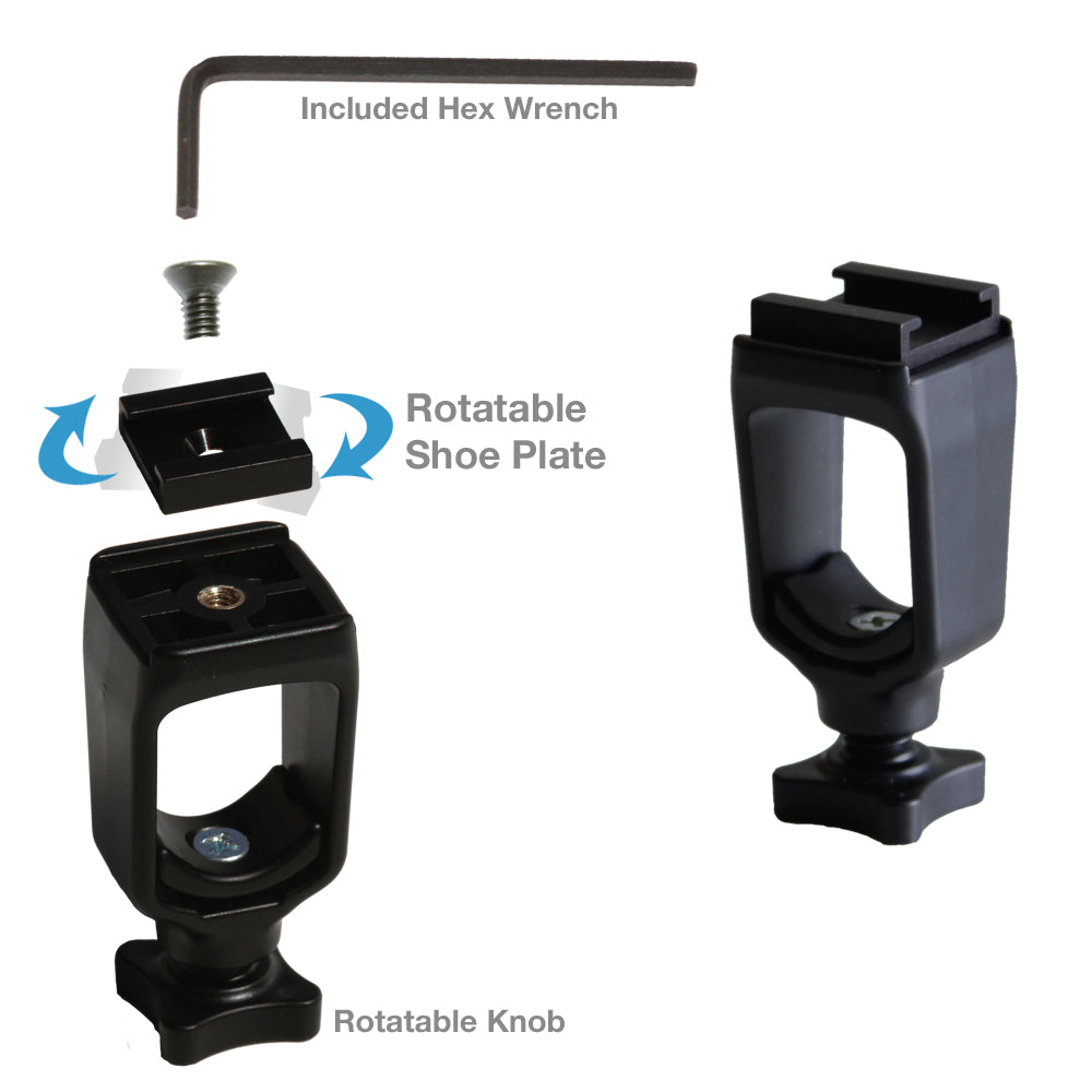 Cam Caddie Accessory Shoe Mount for Scorpion EX / Scorpion Original - Cam Caddie - The Original Universal Stabilizing Camera Handle