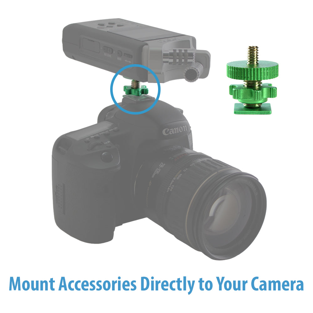 Cam Caddie 1/4&quot;-20 Flashner - Heavy Duty Camera Flash Shoe Adapter - Cam Caddie - The Original Universal Stabilizing Camera Handle