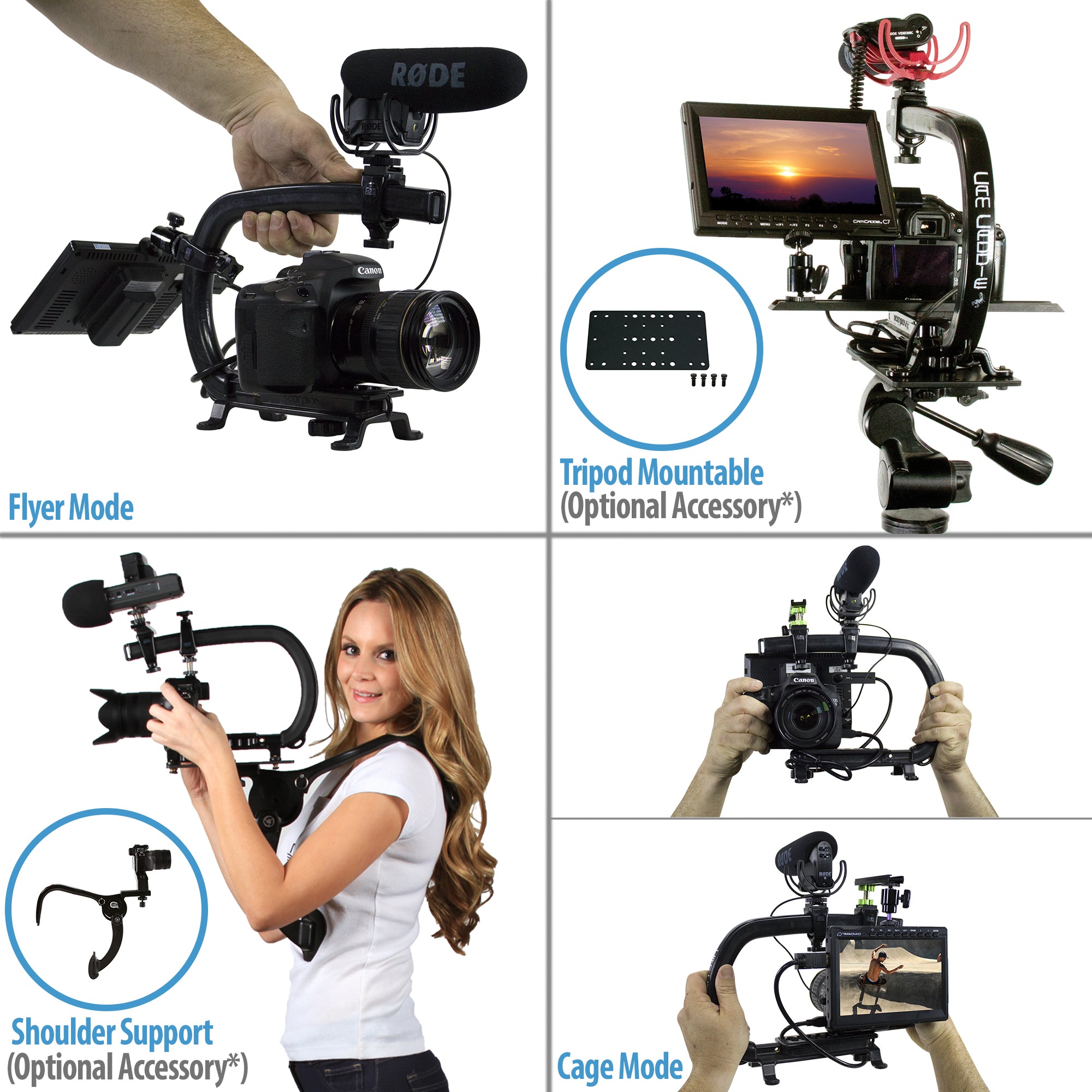 Cam Caddie Dslr Shoulder Mount Camera Stabilizer Shoulder Gimbal