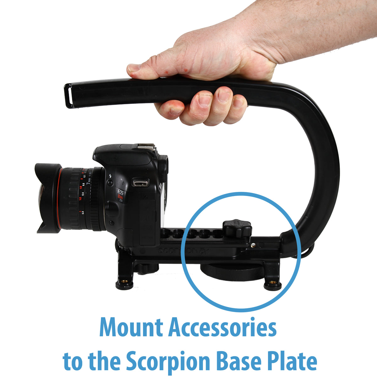 Cam Caddie ¼”-20 Scorpion/EX Accessory Mounting Knob - Cam Caddie - The Original Universal Stabilizing Camera Handle