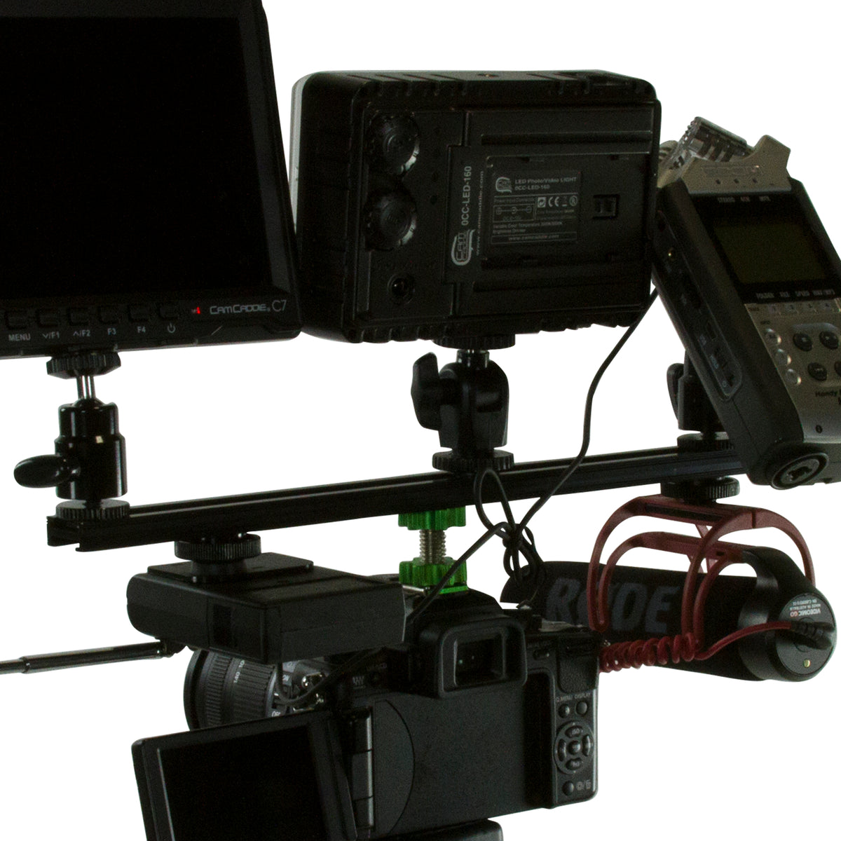 Cam Caddie 12 Inch Flashner Kit - Flash Shoe Extension Bracket for DSLR and Mirrorless Cameras - Cam Caddie - The Original Universal Stabilizing Camera Handle