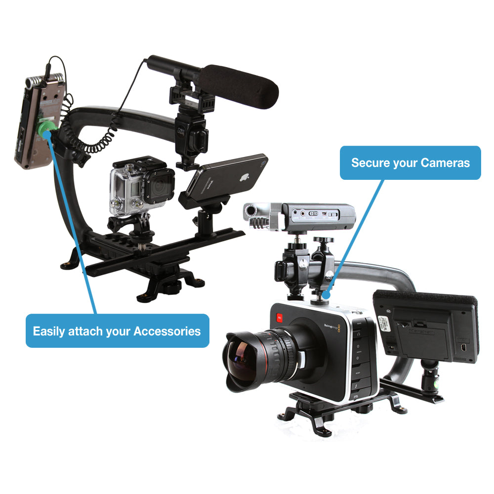 Cam Caddie 1/4&quot;-20 Flashner - Heavy Duty Camera Flash Shoe Adapter - Cam Caddie - The Original Universal Stabilizing Camera Handle