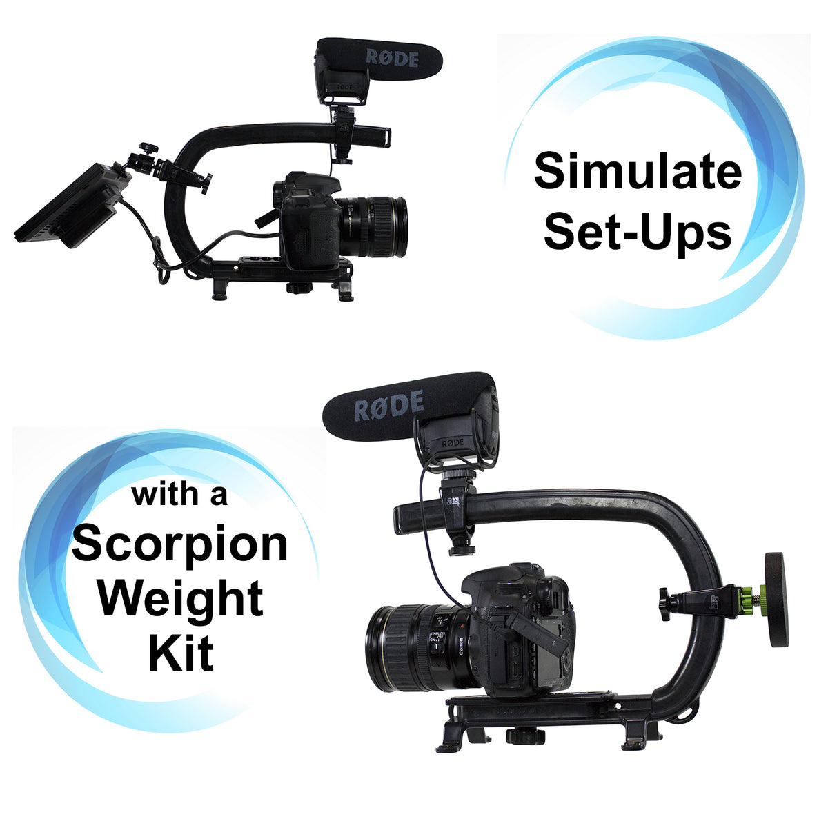 Cam Caddie Scorpion Camera Handle Stabilizing Weight Kit - Cam Caddie - The Original Universal Stabilizing Camera Handle