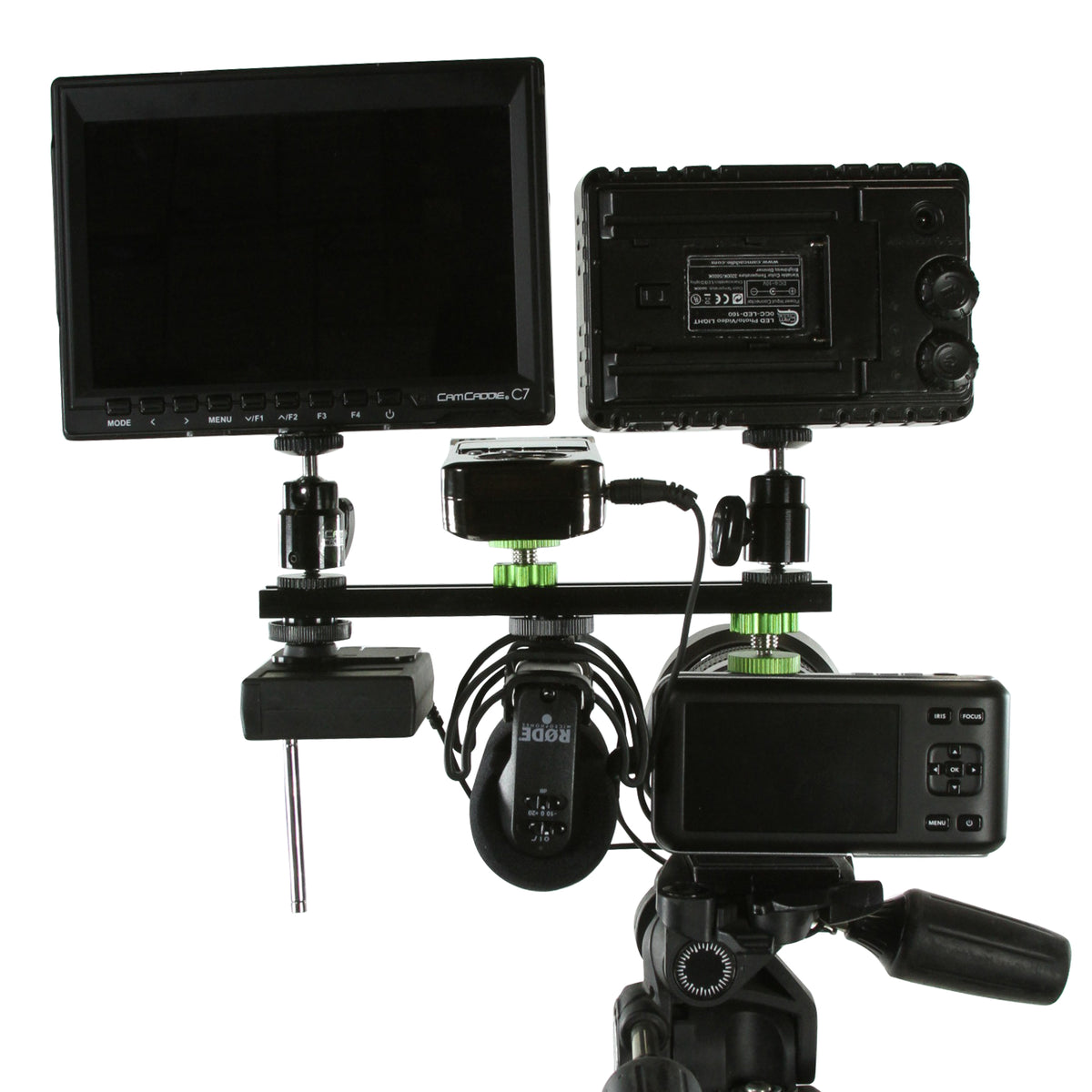 Cam Caddie 16 Inch 1/4”-20 Flashner Kit - Dual Sided Camera Flash Shoe Extension Bracket - Cam Caddie - The Original Universal Stabilizing Camera Handle