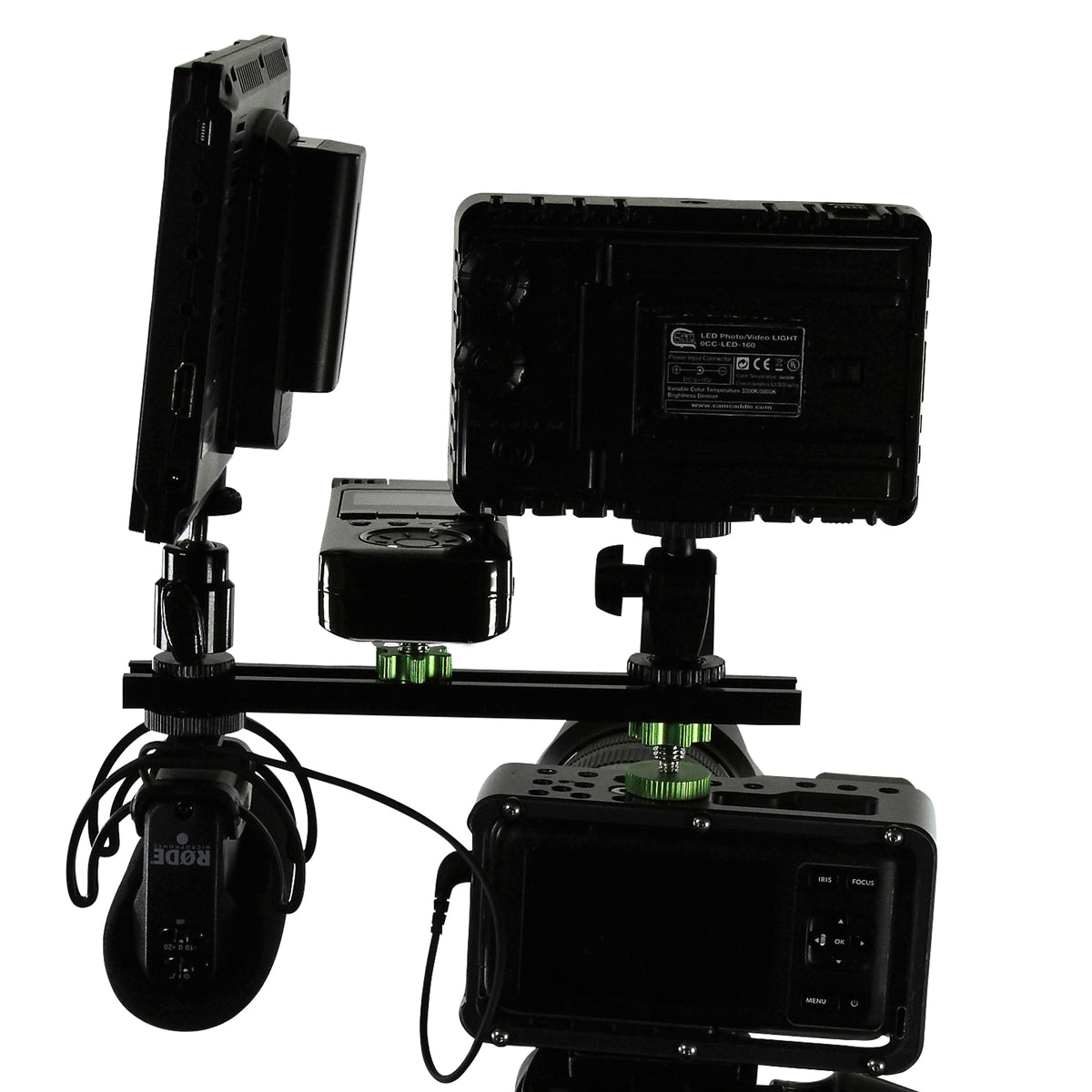 Cam Caddie 8 Inch 1/4”-20 Flashner Kit - Dual Sided Camera Flash Shoe Extension Bracket - Cam Caddie - The Original Universal Stabilizing Camera Handle