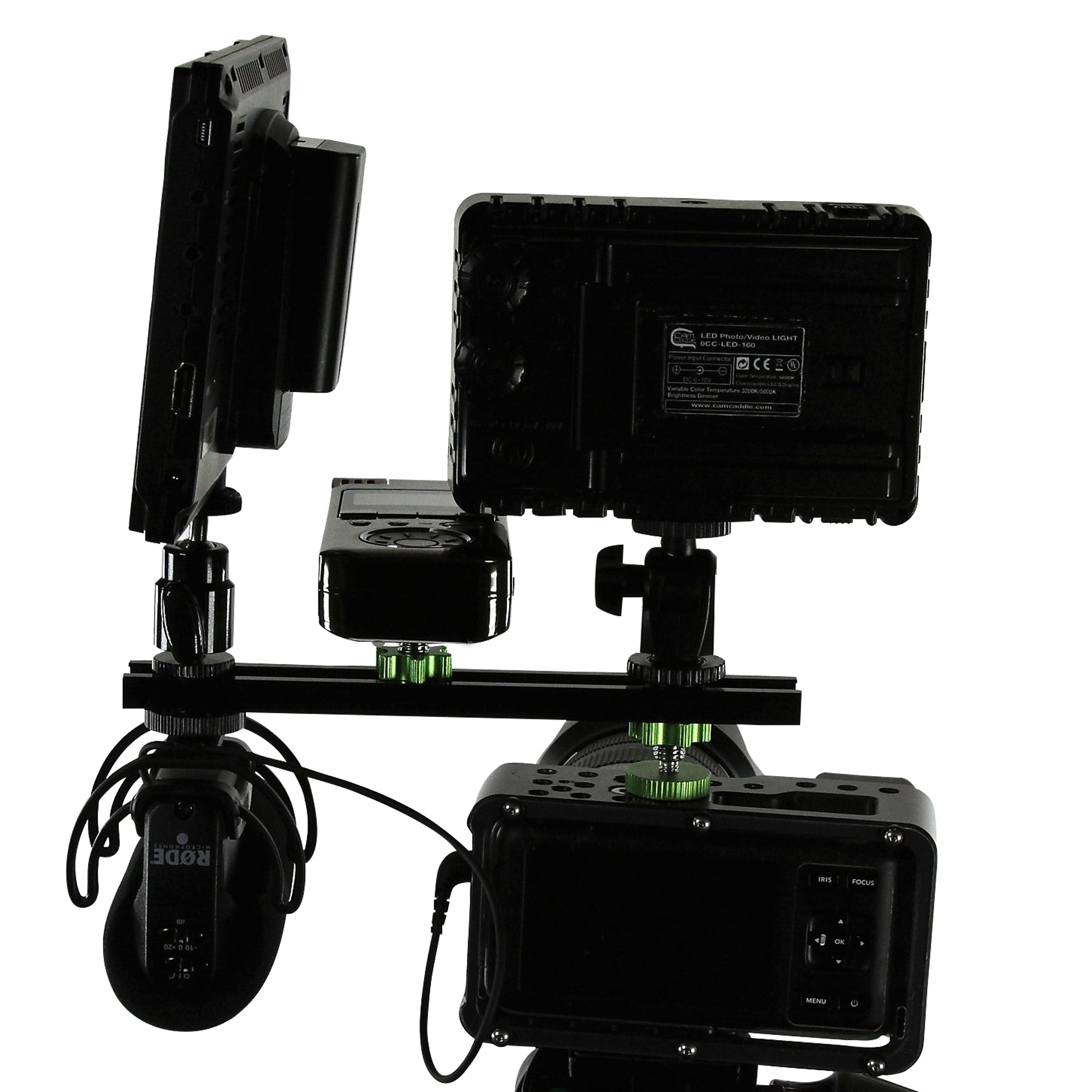 Cold Shoe Extension Bracket 8 - Inch Double Sided Accessory Mount Bar