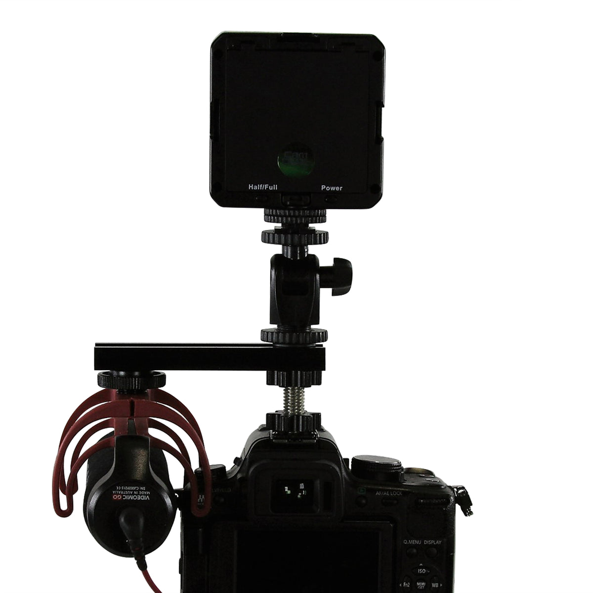 Cam Caddie 4 Inch Flashner Kit - Flash Shoe Extension Bracket for DSLR and Mirrorless Cameras - Cam Caddie - The Original Universal Stabilizing Camera Handle