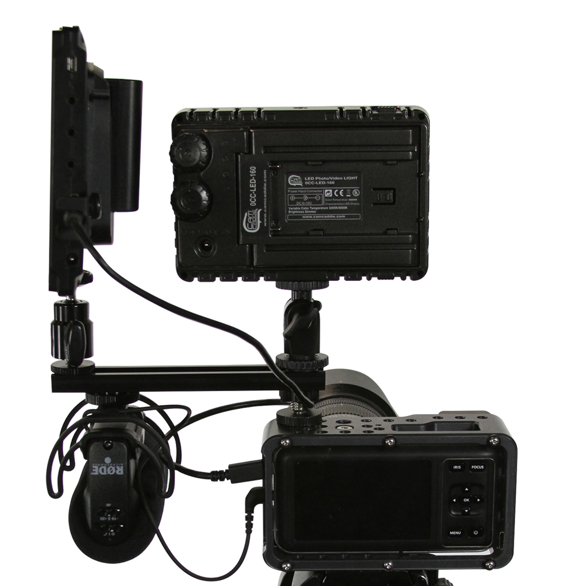 Cam Caddie 6 Inch 1/4”-20 Flashner Kit - Dual Sided Camera Flash Shoe Extension Bracket - Cam Caddie - The Original Universal Stabilizing Camera Handle