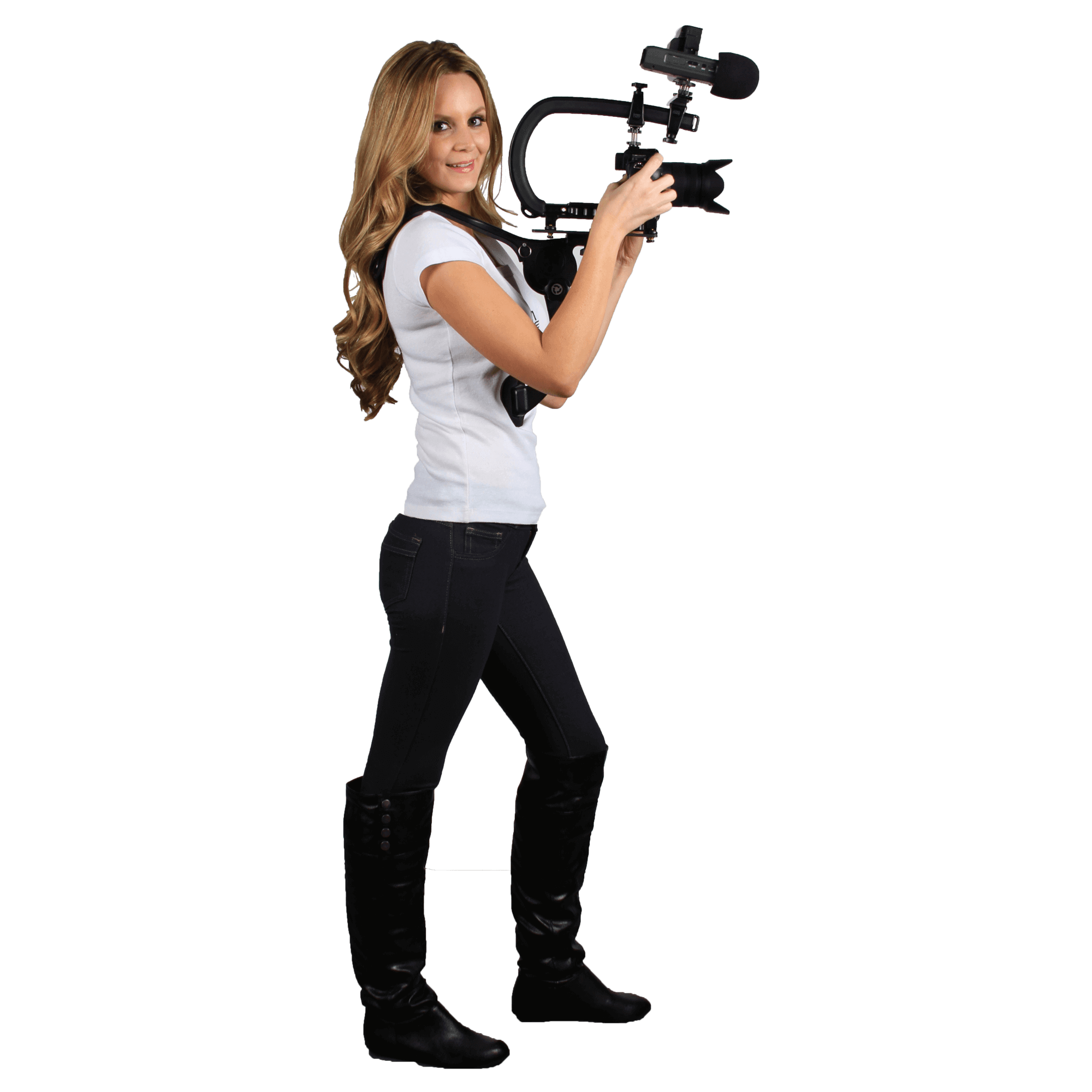 Camera Shoulder Mount / Rig Mirrorless Cameras / DSLR Video Stabilizer ...