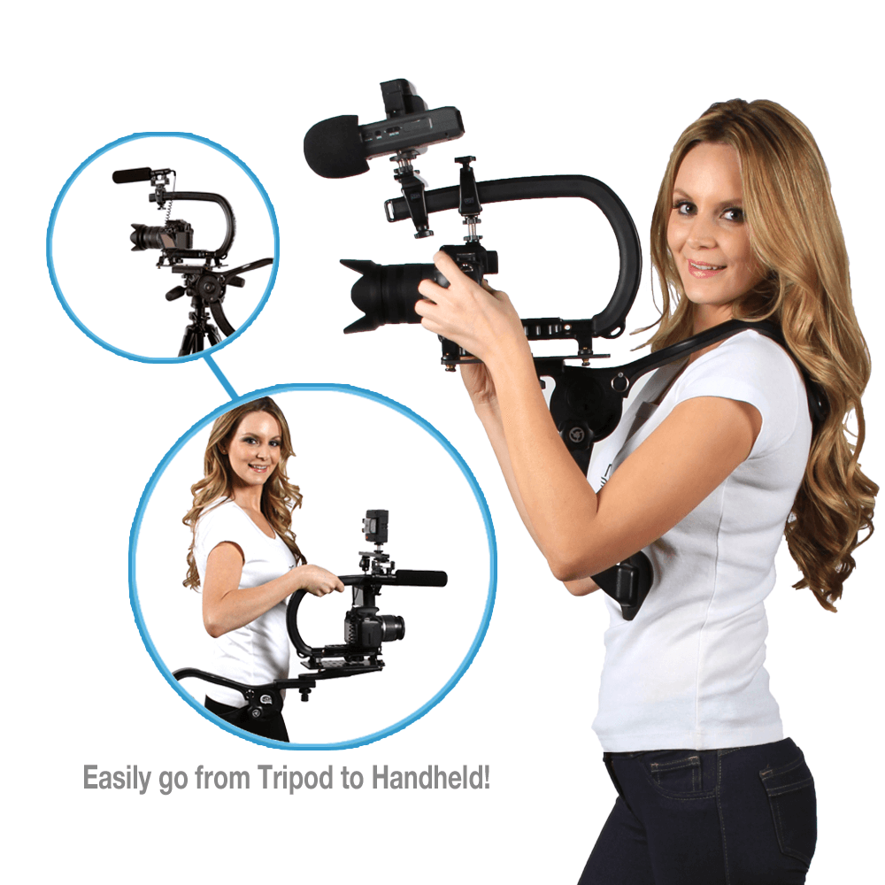 Shoulder Support Rig, Pad for DSLR Mirrorless Camera Smartphone Video ...