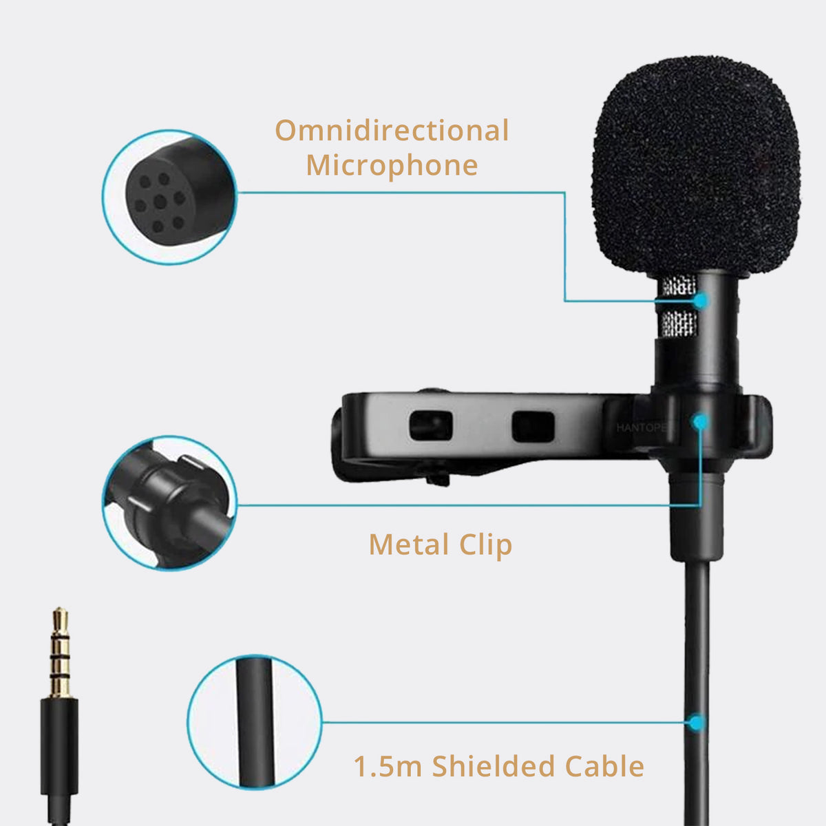 VEYDA VD-SL1 SMARTPHONE LAVALIER MICROPHONE - CamCaddie.com
