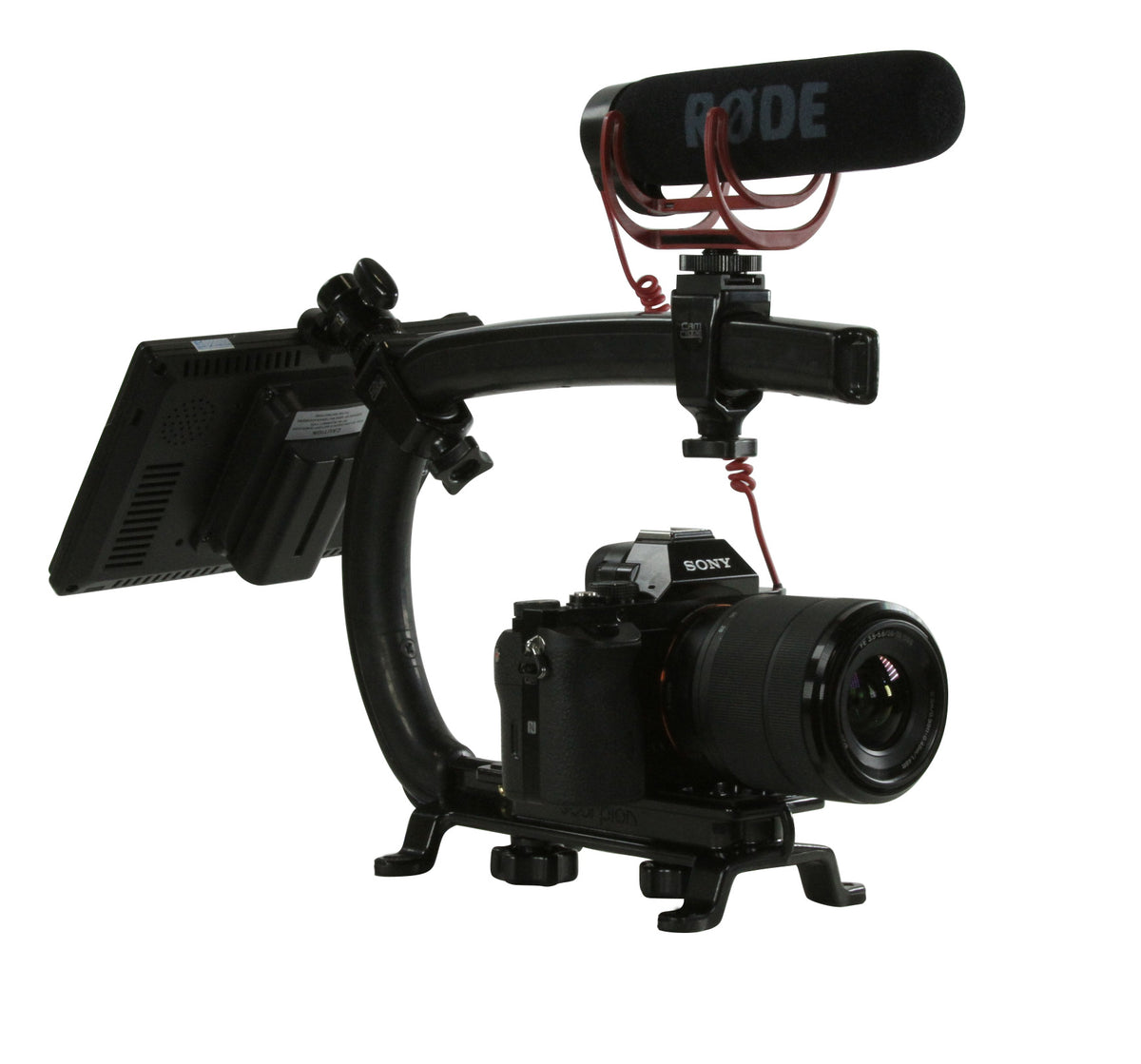 Cam Caddie Scorpion MAX Edition Universal Stabilzing Camera Handle - Includes 2 Accessory Shoes - Cam Caddie - The Original Universal Stabilizing Camera Handle