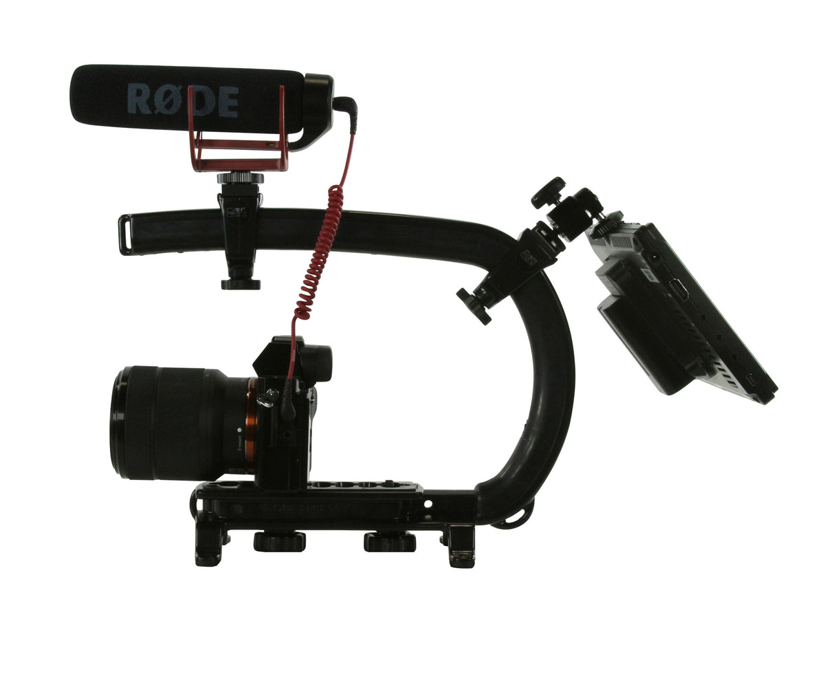 Cam Caddie Scorpion MAX Edition Universal Stabilzing Camera Handle - Includes 2 Accessory Shoes - Cam Caddie - The Original Universal Stabilizing Camera Handle