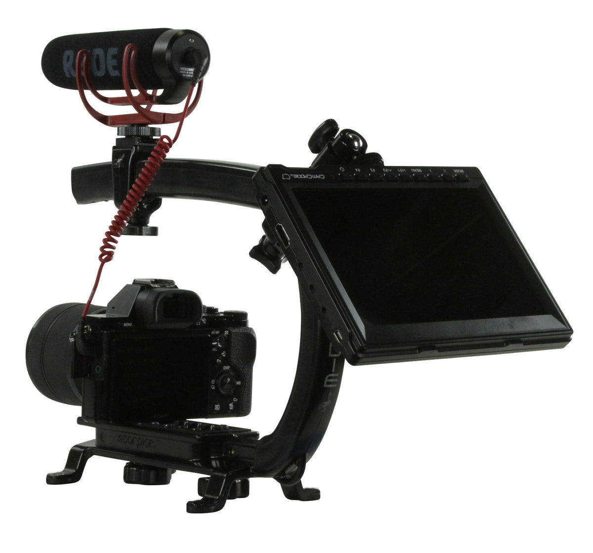 Cam Caddie Scorpion MAX Edition Universal Stabilzing Camera Handle - Includes 2 Accessory Shoes - Cam Caddie - The Original Universal Stabilizing Camera Handle