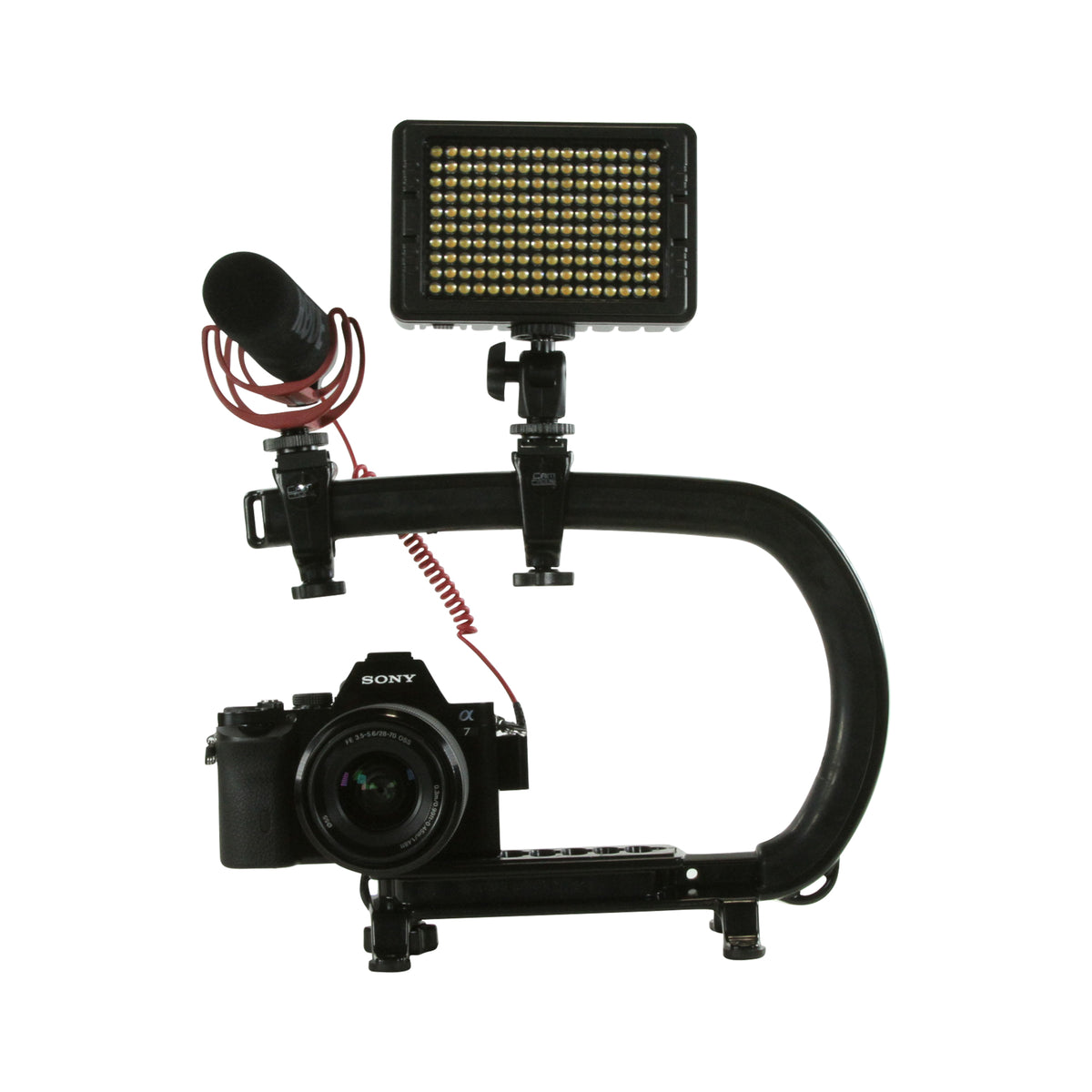 Cam Caddie Scorpion MAX Edition Universal Stabilzing Camera Handle - Includes 2 Accessory Shoes - Cam Caddie - The Original Universal Stabilizing Camera Handle