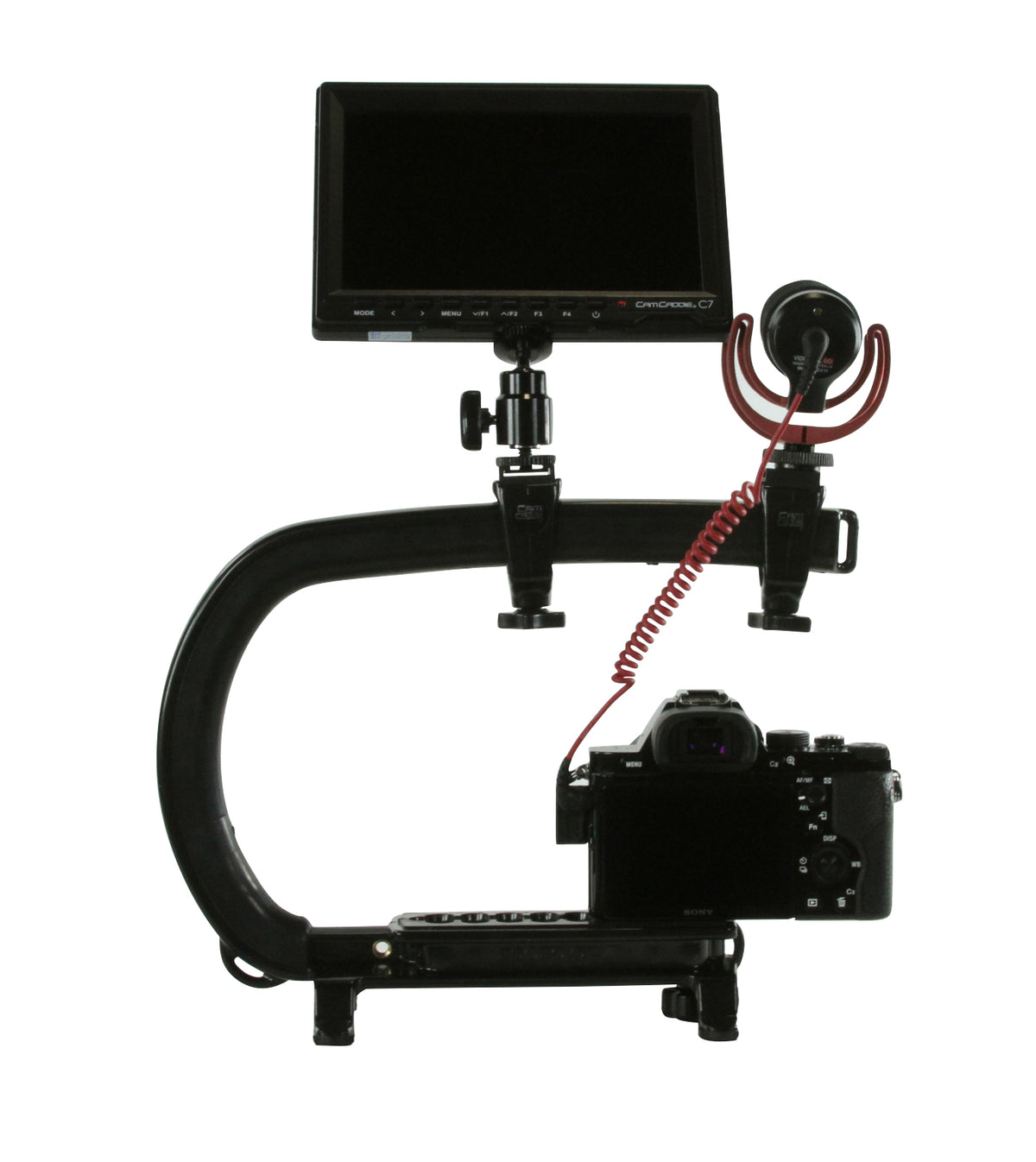 Cam Caddie Scorpion MAX Edition Universal Stabilzing Camera Handle - Includes 2 Accessory Shoes - Cam Caddie - The Original Universal Stabilizing Camera Handle