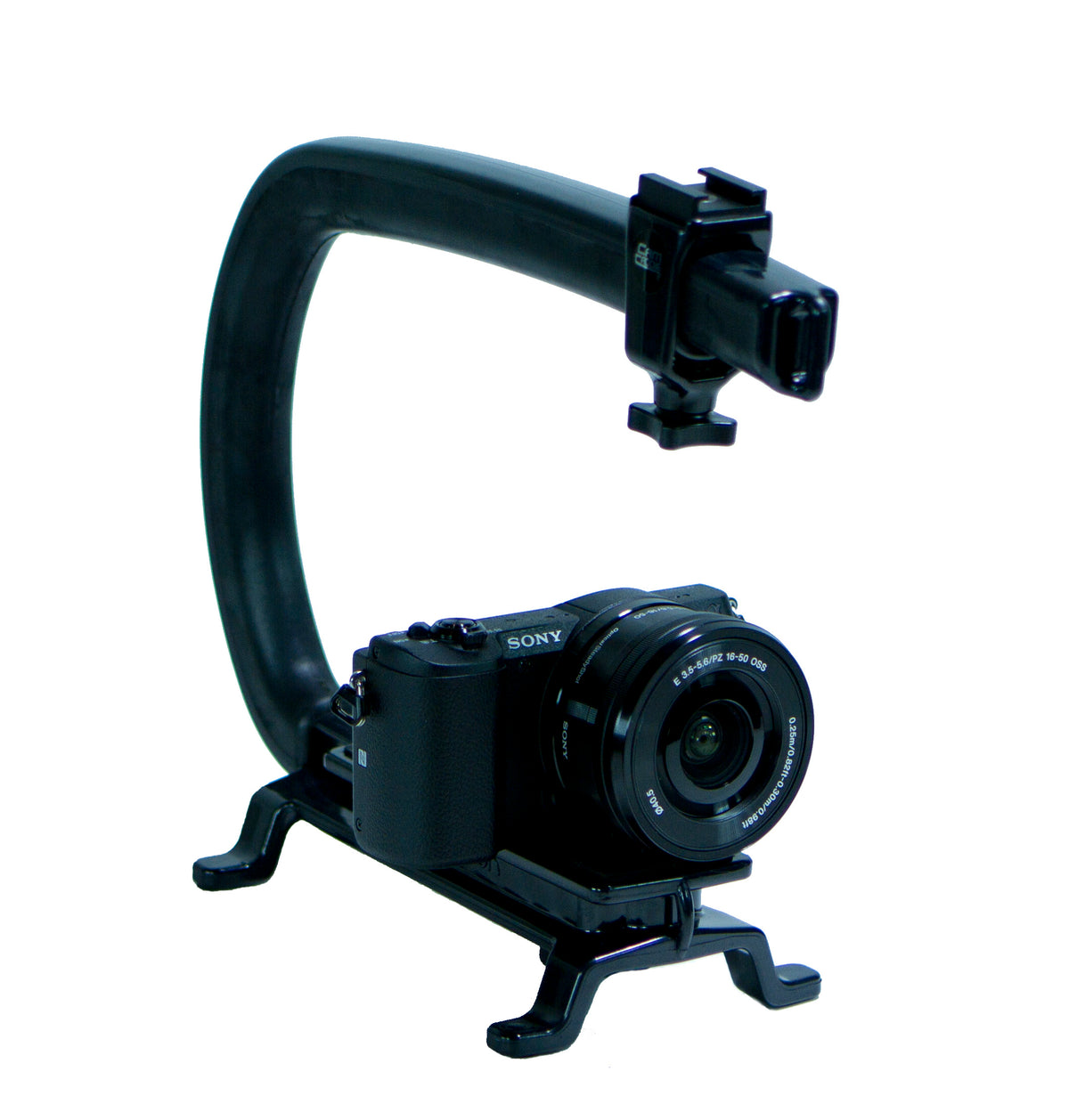 Cam Caddie Scorpion MAX Edition Universal Stabilzing Camera Handle - Includes 2 Accessory Shoes - Cam Caddie - The Original Universal Stabilizing Camera Handle