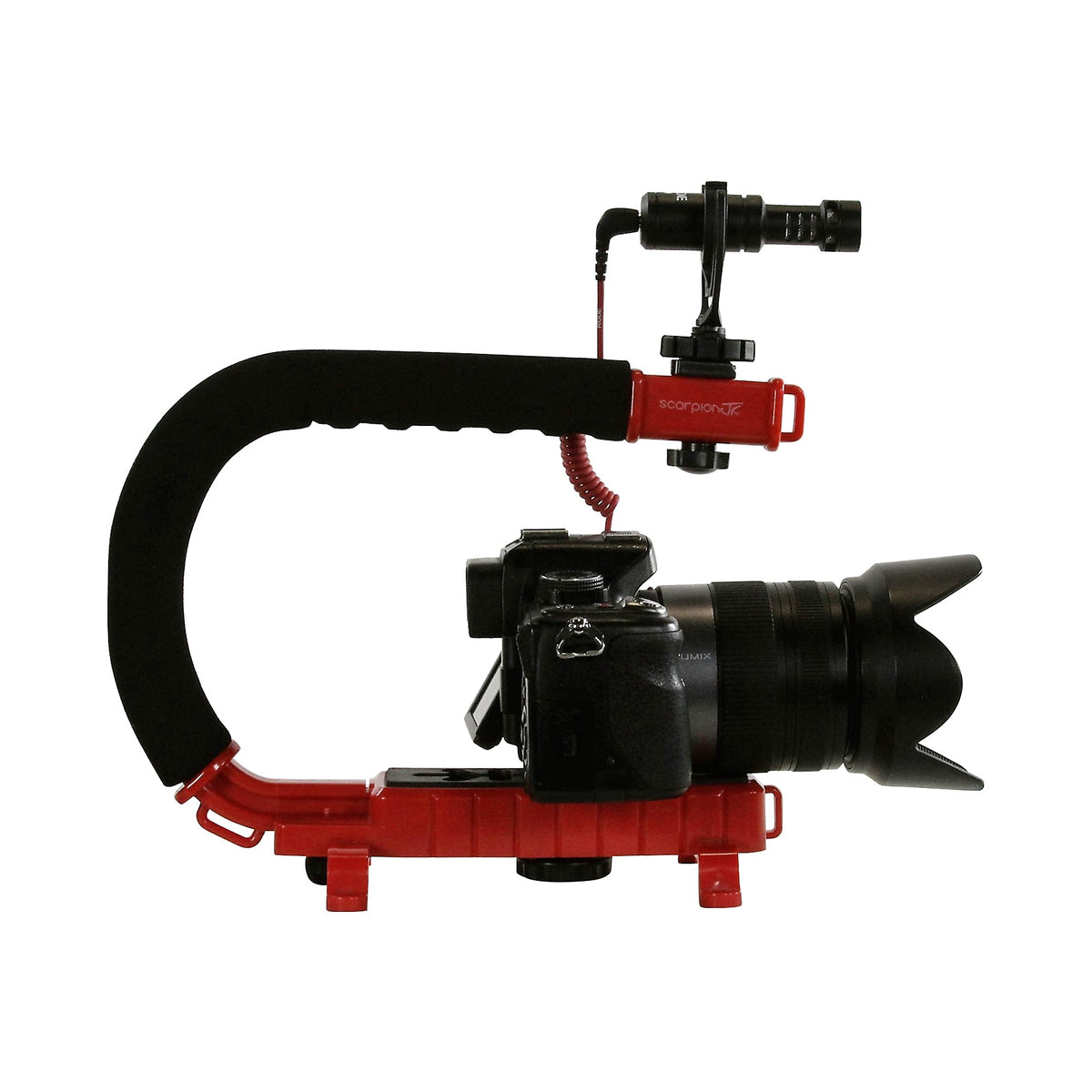Cam Caddie Scorpion JR + RODE VideoMicro Camera Stabilizer/Microphone Bundle - Cam Caddie - The Original Universal Stabilizing Camera Handle