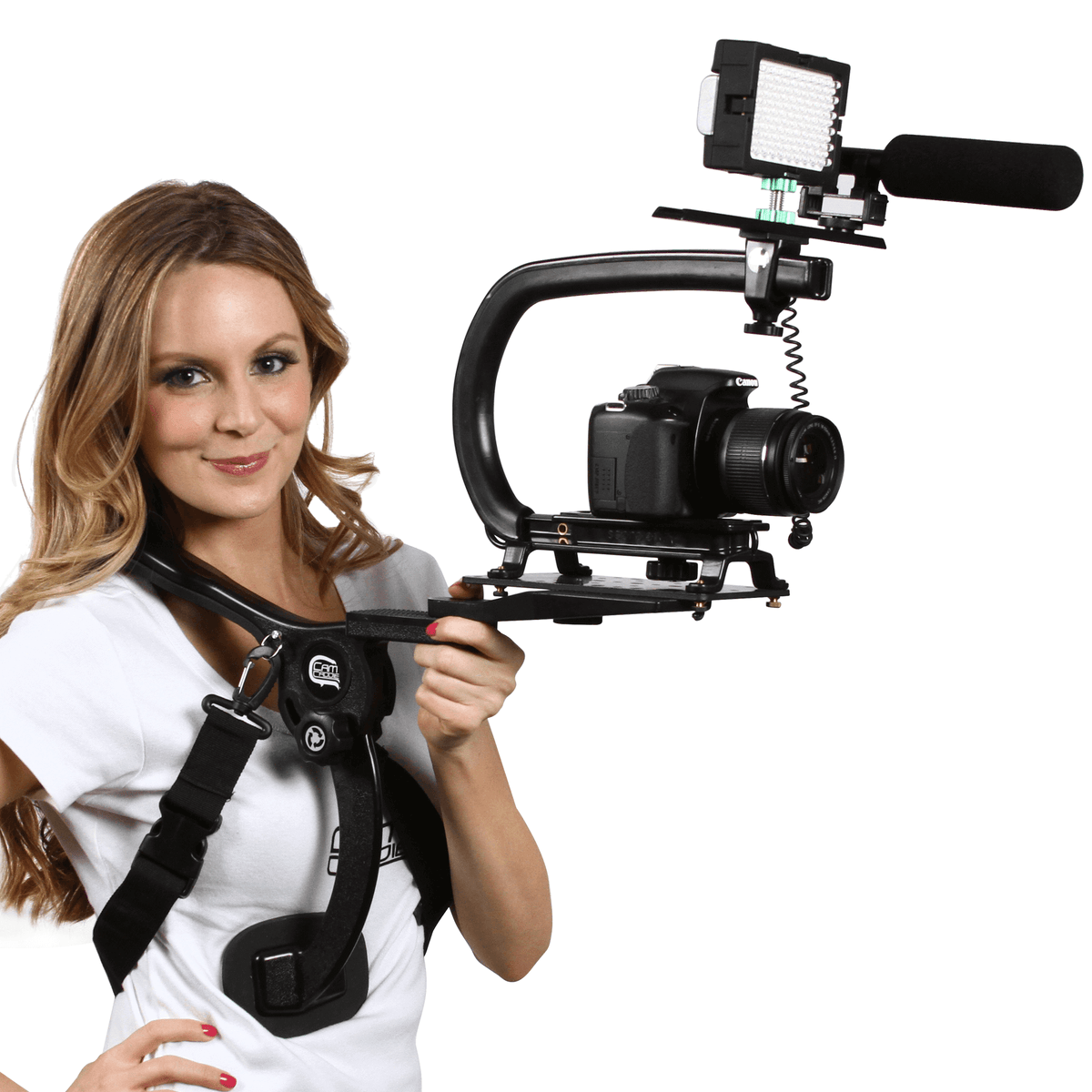 Camera Rig String Stabilizer Camera Shoulder Mount / Rig Mirrorless Cameras / DSLR Video Stabilizer ...