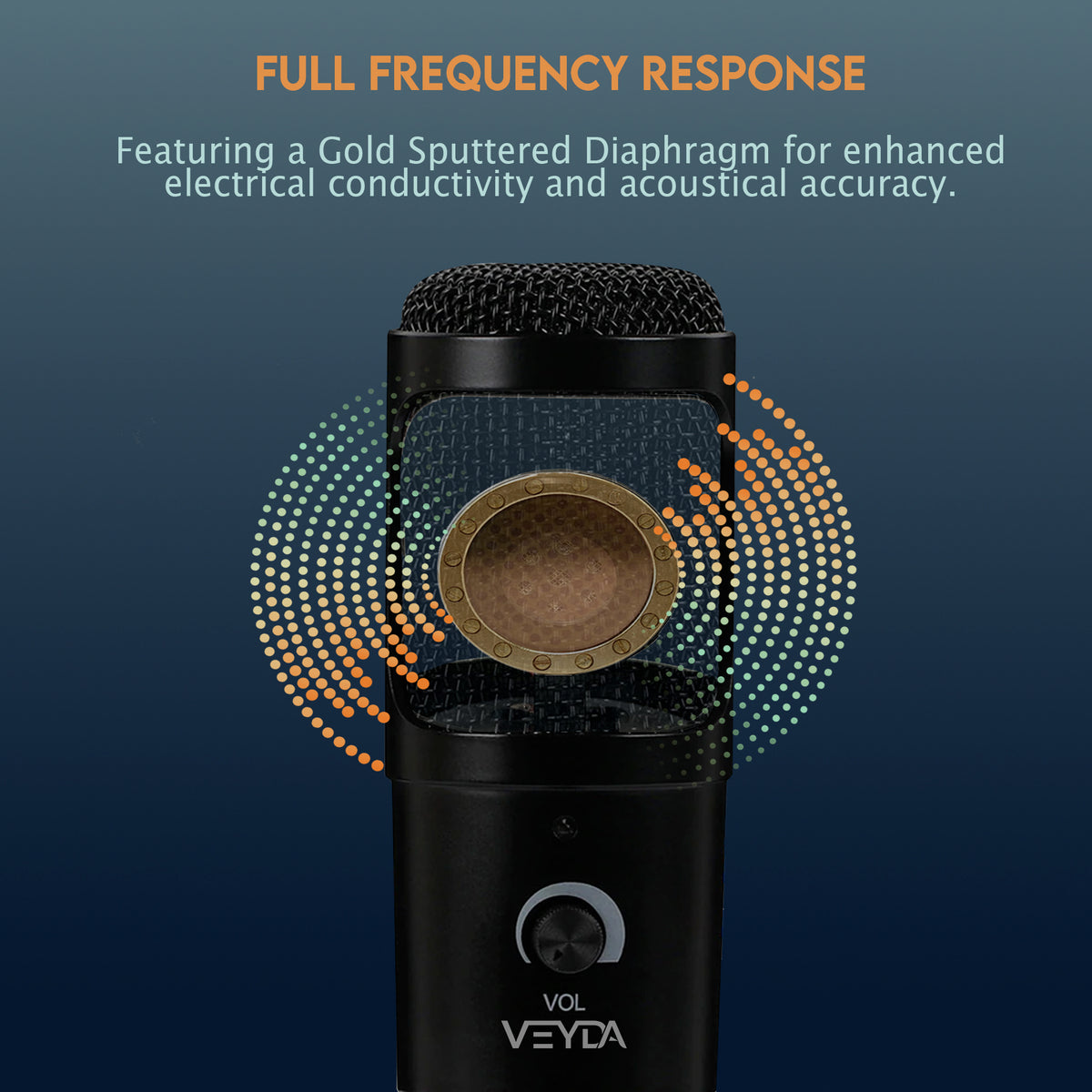 VEYDA USB Condenser Microphone - Professional Grade Plug &amp; Play Desktop Cardioid Condenser Mic with Boom Arm and Shock Mount for Home Studios/Podcast - CamCaddie.com