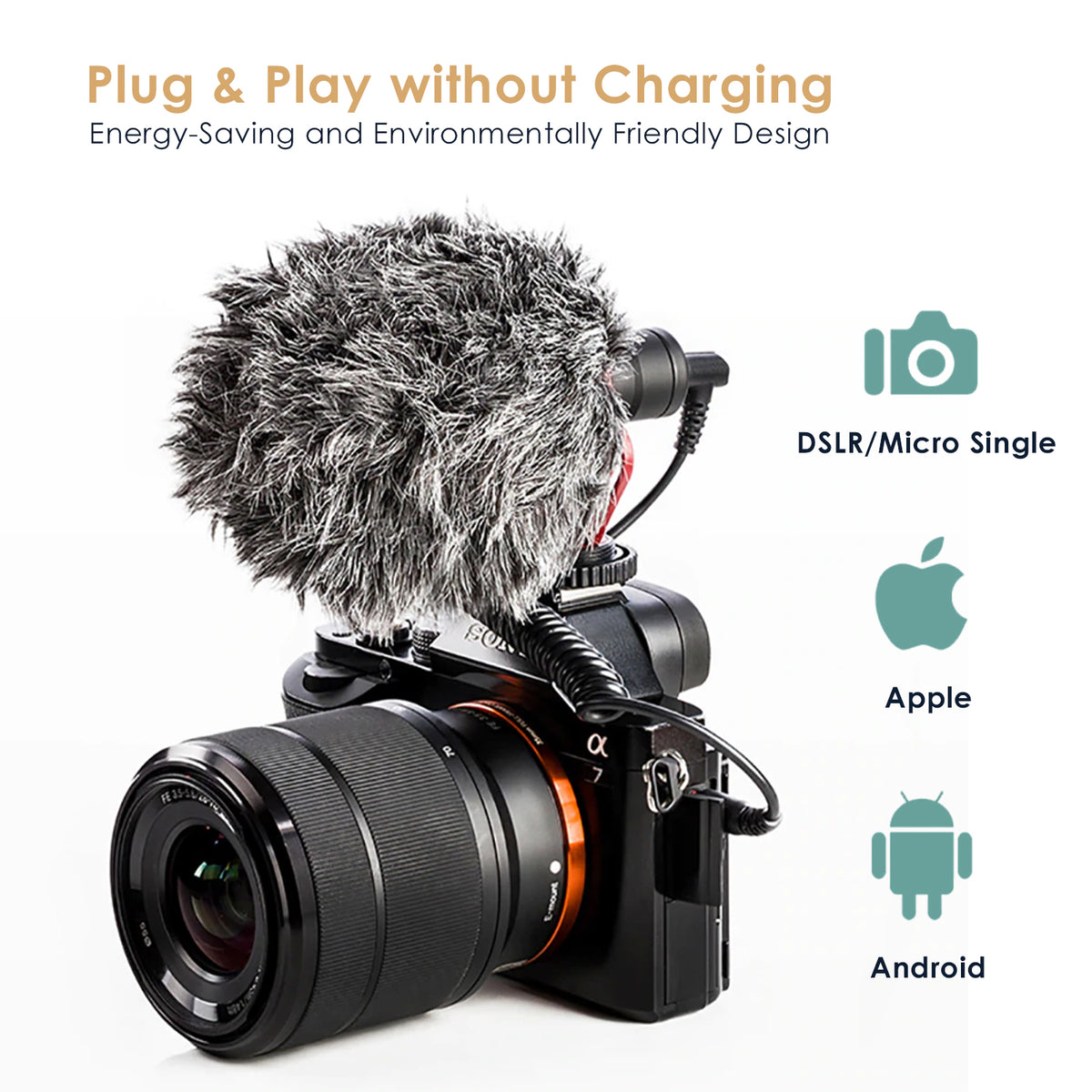 VEYDA VD-SG1 Universal Shotgun Microphone - CamCaddie.com