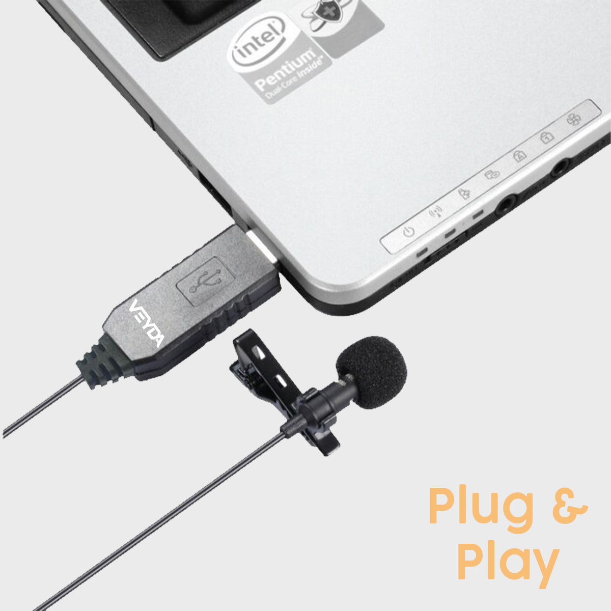 VEYDA VD-LU1 USB LAVALIER  MICROPHONE - CamCaddie.com