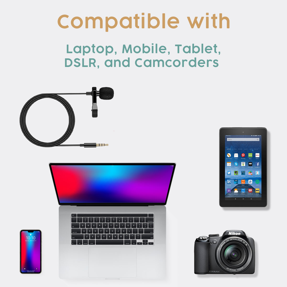 VEYDA VD-SL1 SMARTPHONE LAVALIER MICROPHONE - CamCaddie.com