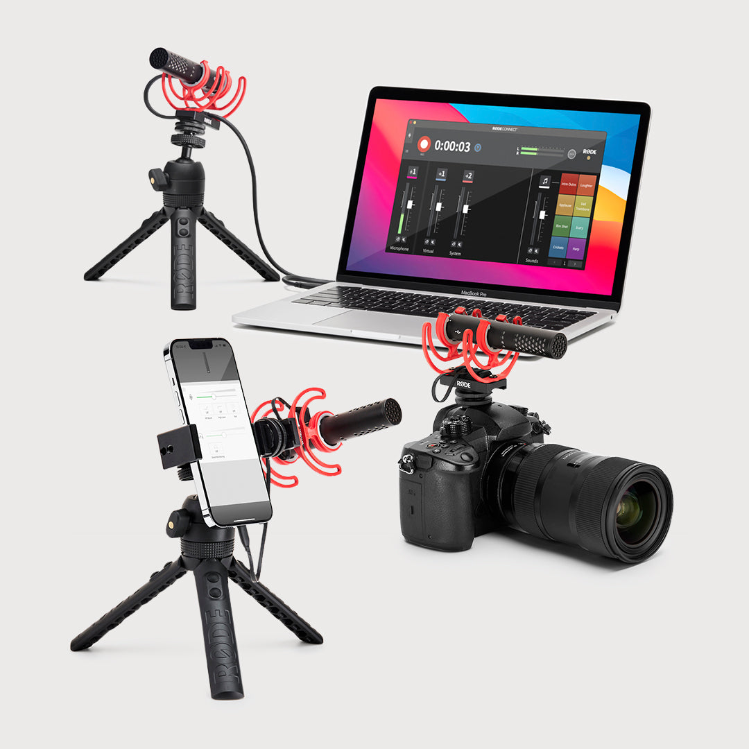 RODE VideoMic GO II Camera-Mount Shotgun Microphone Kit for